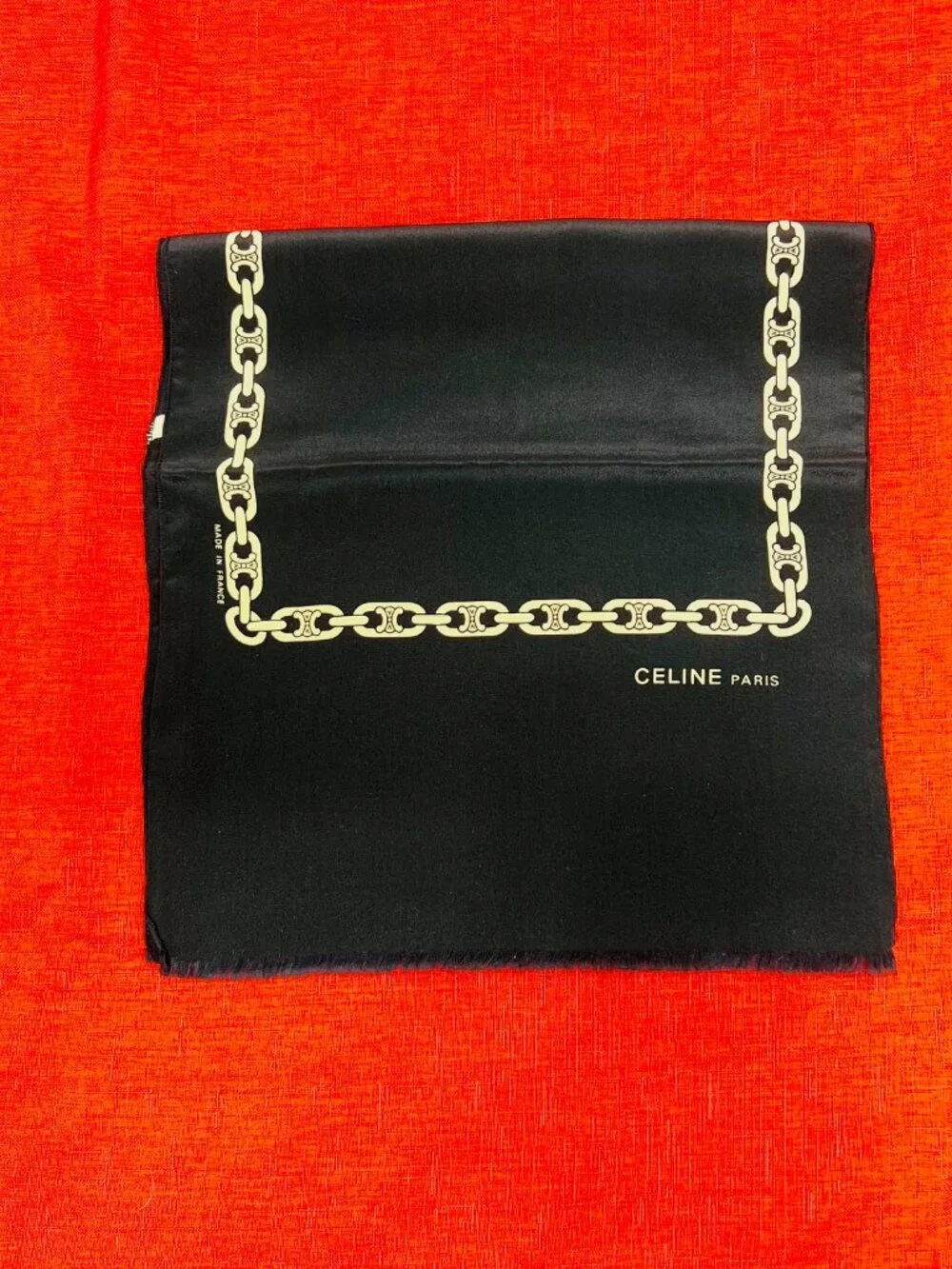 Unused -French Made  Celine silk scarf   46